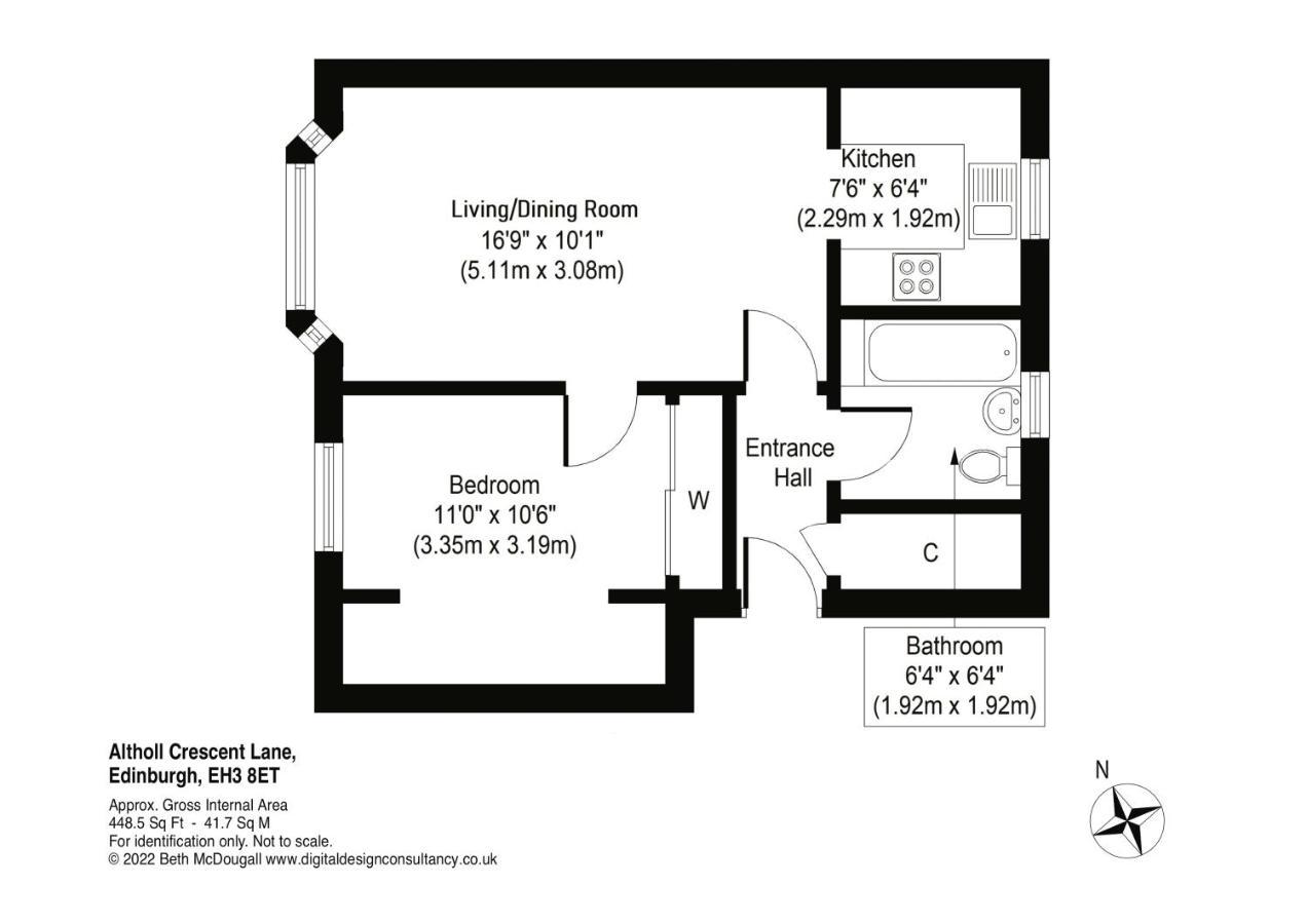 Cosy 1 Bedroom In The West End EDI Exteriér fotografie
